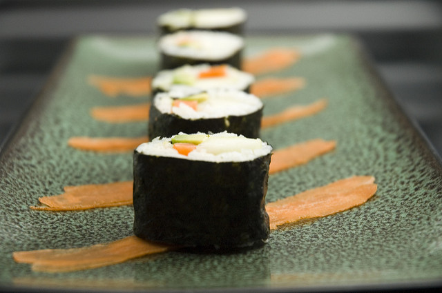 Vegetarian sushi